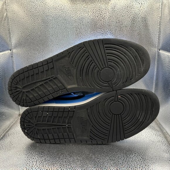 Size 11.5 Nike Air Jordan 1 Mens Blue‎ Black Lace-Up Athletic Sneaker 553558-403 main image 4